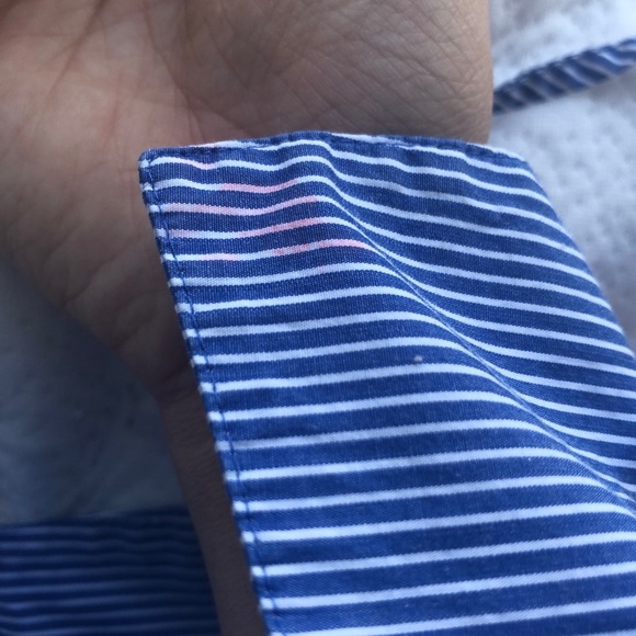 Loft Striped Button-up Blouse - Picture 8 of 9